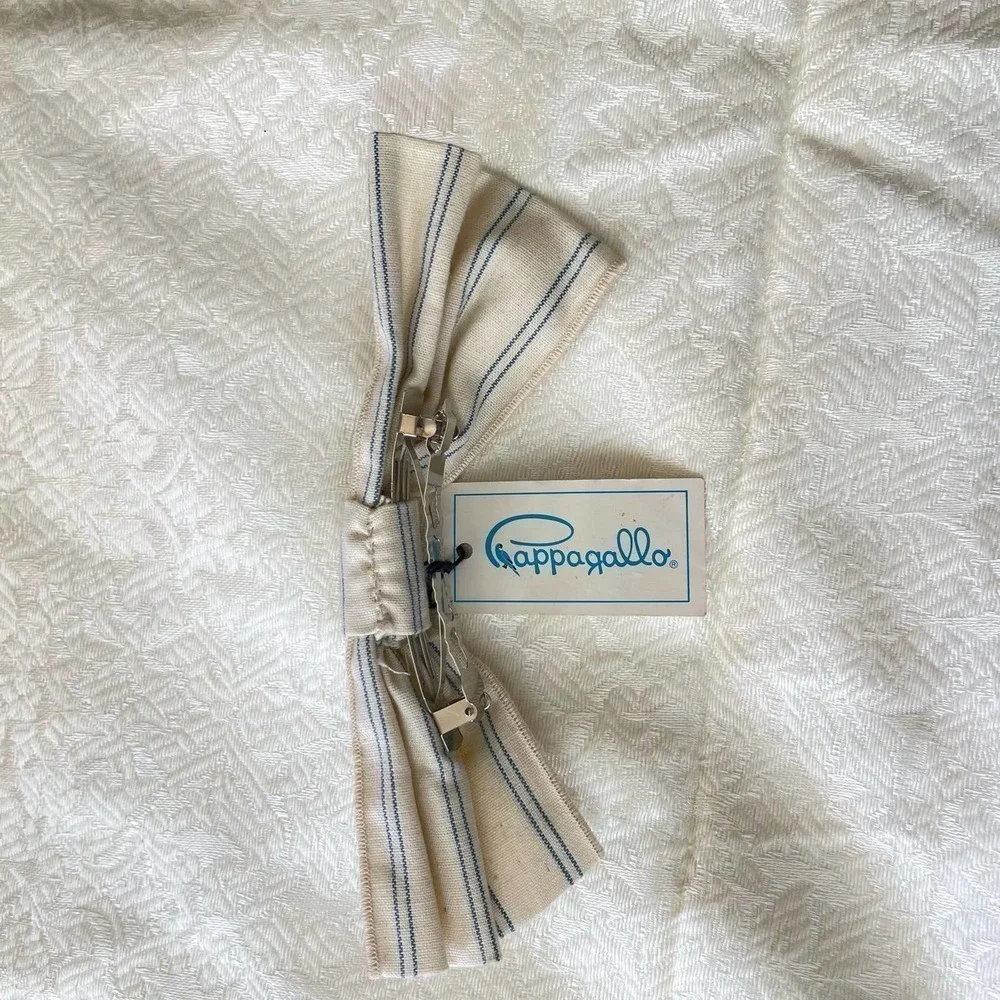 Vintage 1990’s Oversized Hair Bow Barrette Pappagallo NWT Deadstock